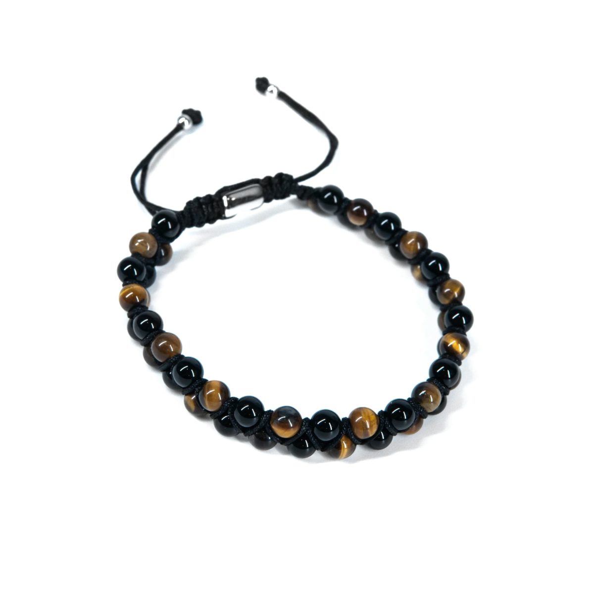 https://m.clubbella.co/product/edmund-tiger-eyes-black-onyx-bracelet/ Edmund Tiger Eye Black Onyx bracelet 5