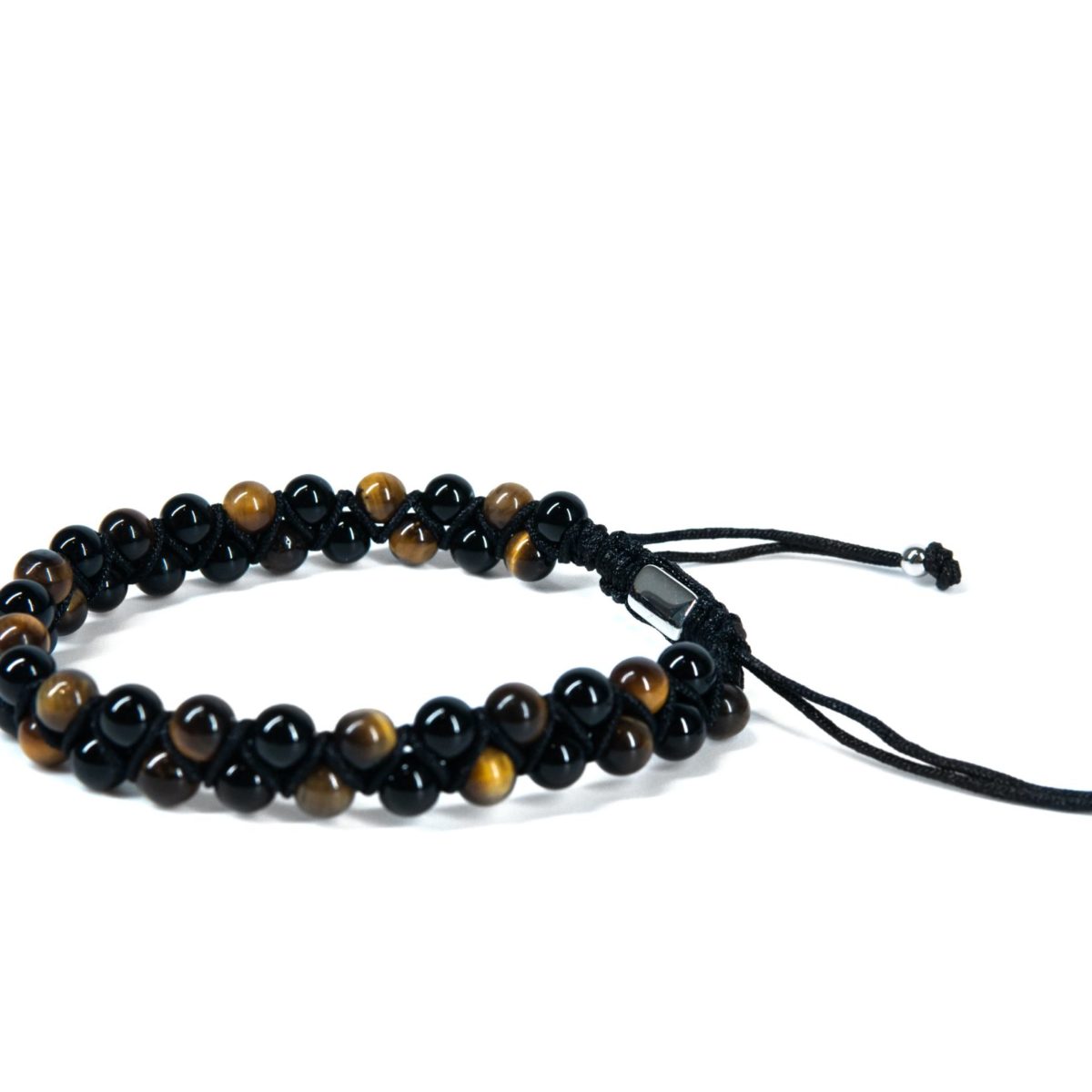 https://m.clubbella.co/product/edmund-tiger-eyes-black-onyx-bracelet/ Edmund Tiger Eyes Black Onyx bracelet (3)