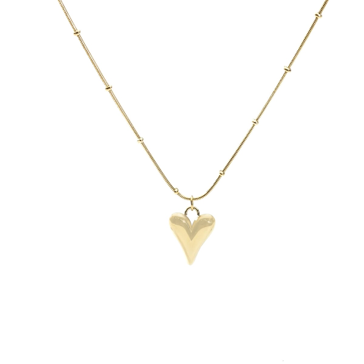 https://m.clubbella.co/product/heart-charm-beaded-gold-necklace/ Heart Charm Beaded Gold Necklace
